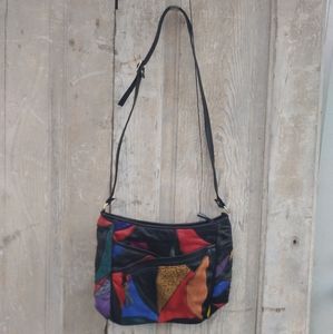 Vintage Leather Patchwork Purse